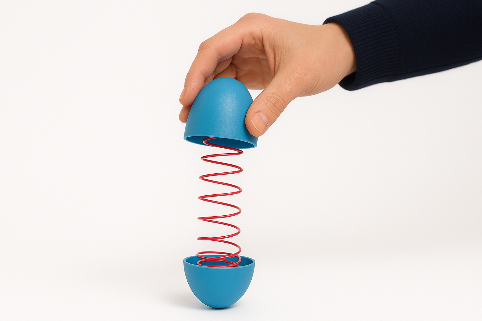 Egg-Slinky Glow-in-the-Dark Creation
